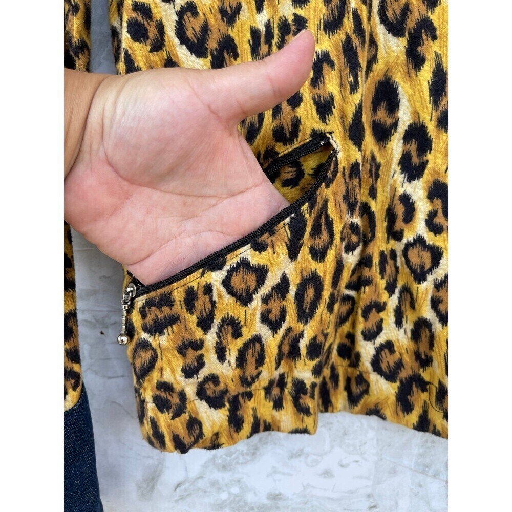 Archival Parachute Harry Parnass Nicola
Pelly Leopard Print Bomber Jacket w/ Den - Picture 2 of 14